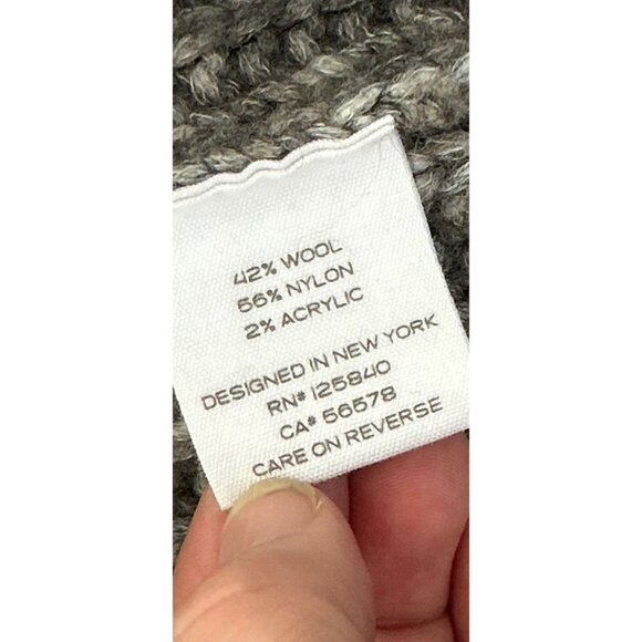 INTERMIX Wool Blend Knitted Jacket Cardigan Oversized Beige Size Large - Picture 9 of 9